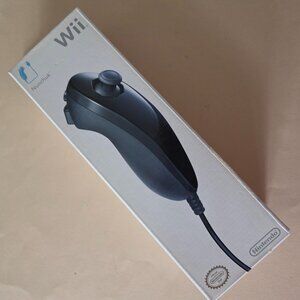 Wii Nunchuck Black New In Box